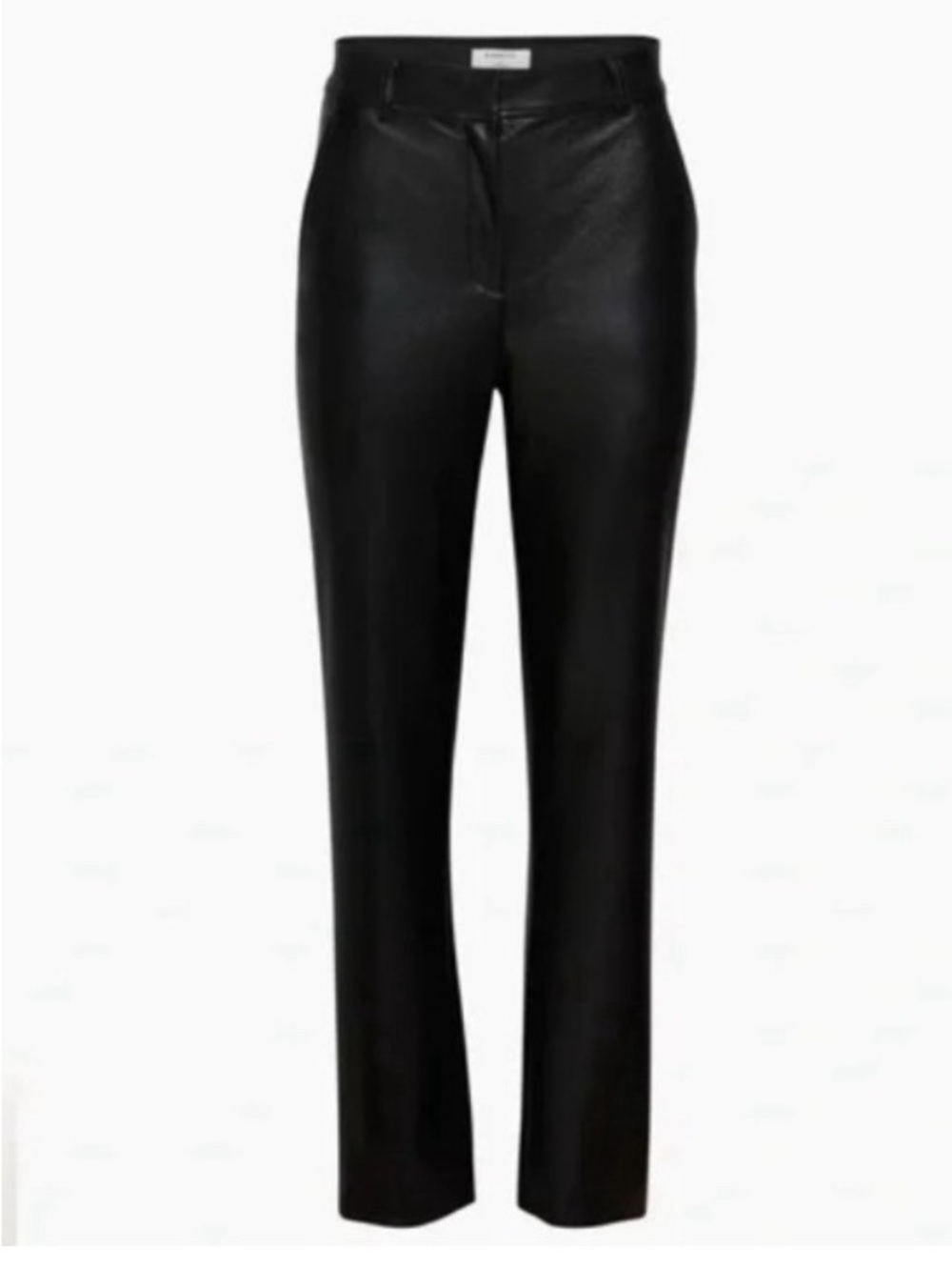 Aritzia Babaton Black Leather Trousers